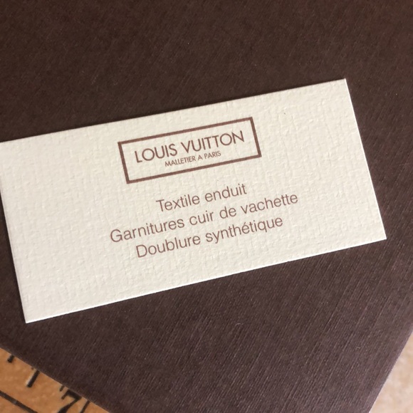 Authentic LOUIS VUITTON Wallet Box and point of sales card - Picture 10 of 16